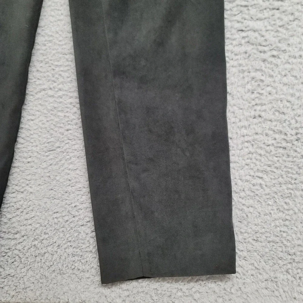 J Jill Pants Womens 8 Black Side Zip Casual Stretch Flat‎ Front Mid Rise